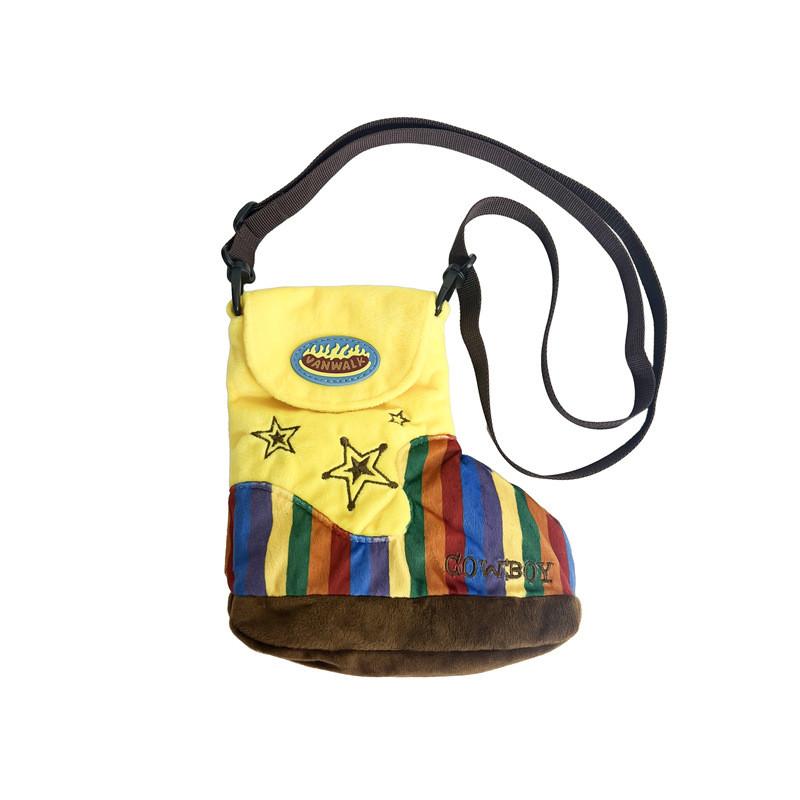 Rain Cartoon Boots Shaped Crossbody Bag Plush Design Suitable For Wear Daily жёлтый
