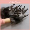 Urkomische Latex Werwolf Klauenhandschuhe für Cosplay Halloween Kostüme und Party Requisiten