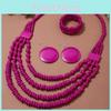 Bohemian Ethnic Style Alloy Multilayer Necklace With Wooden Pendant For Women
