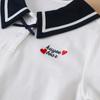 Kleinkind-Mädchen-College-Stil 2024 neuer Baumwoll-Farbblock-Hoodie mit Reverskragen für Frühlings- und Herbst-Kinderkleidung
