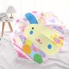 Usa ha na,Kawaii Automatic Folding Umbrella Simple 8 Rib Design, Bright Cartoon Pattern, Durable Iron Frame, Suitable For Travel, Outdoor, B