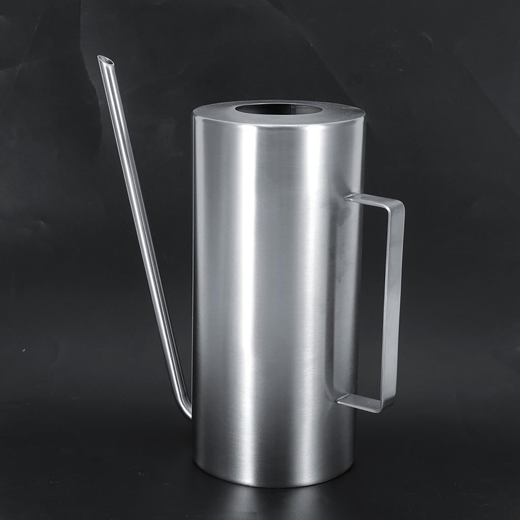 1.5L Stainless Steel Indoor Outdoor Watering Can Garden Plant Flower Long Spout Watering Pot