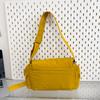 Women's Casual Nylon Crossbody Bag Lightweight Large Capacity Shoulder Bag Messenger Bag for Daily Work School Travel Solid Color Simple Style