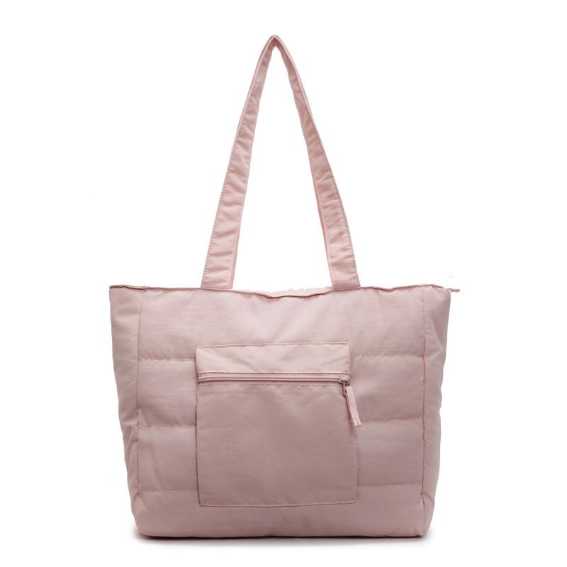 

Новая сумка-тоут женская простая модная студенческая сумка через плечо для занятий ручная сумка большая вместимость нейлоновая сумка