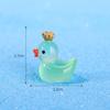10pcs Cute Crown Small Ducks Miniature Animals Figurine Model New Mini Resin Ducks