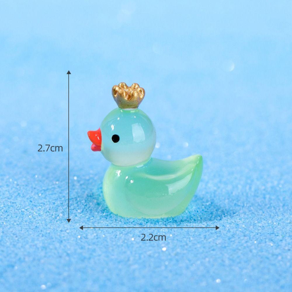 10 ks Roztomilé korunky Malé kachny Miniaturní zvířata Figurka Model Nové Mini Pryskyřičné Kachny