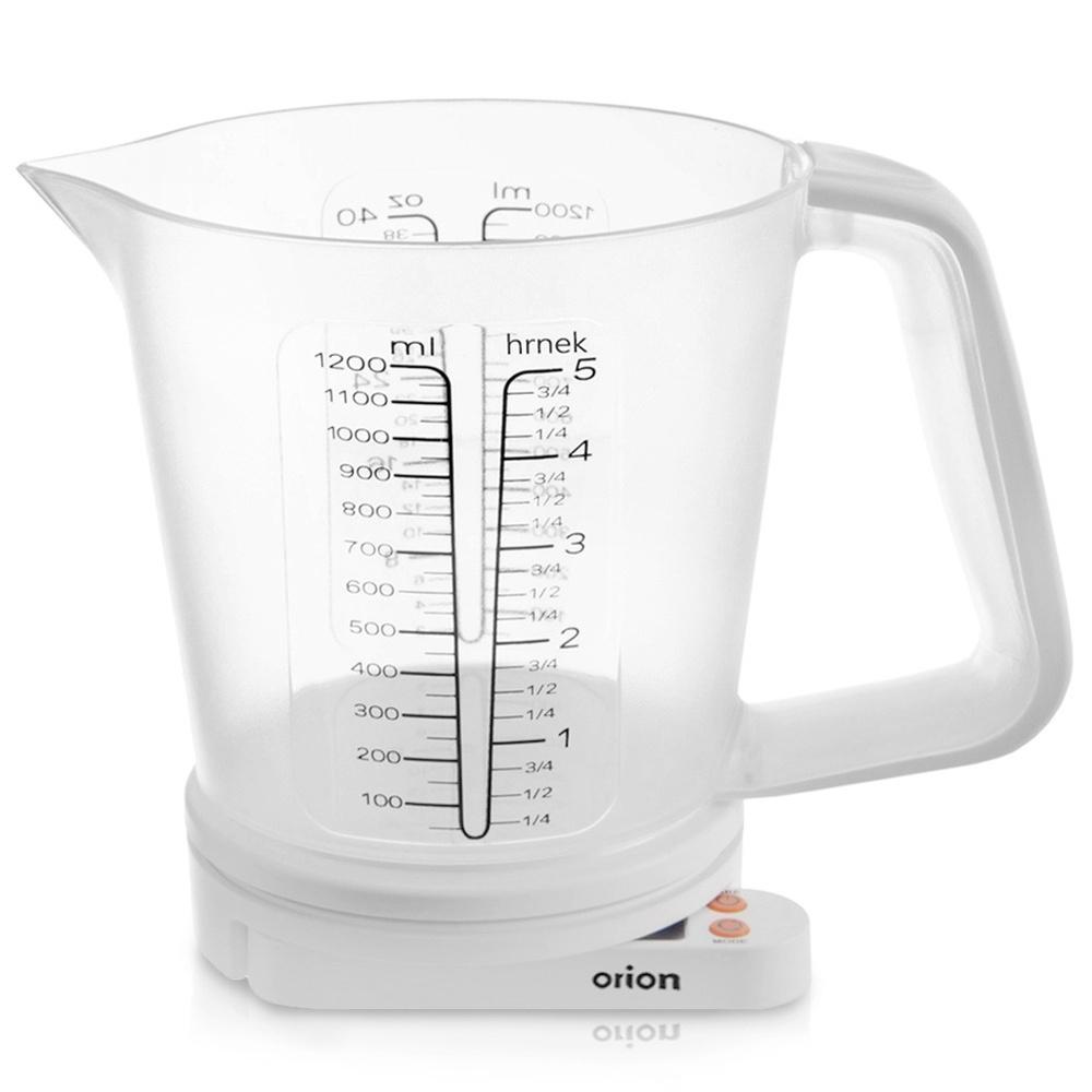 Küchenwaage mit Messbecher 5 kg, 1,2 l