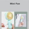 Mini Fan Cool Wind Summer Artifact 500mAh Portable Fan Outdoor Handheld Fan