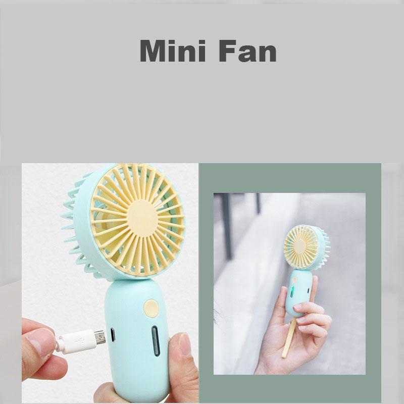 Mini Fan Cool Wind Summer Artifact 500mAh Portable Fan Outdoor Handheld Fan