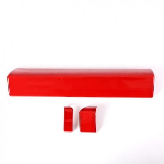 LHD Red Interior Dashboard Cover Strip Trim For Toyota Tundra -2024