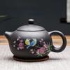 Lila Sand Teetassen Keramik Tragbare Teekanne Set Outdoor Reisen Gaiwan Teetassen Teezeremonie Teetasse Feines Geschenk Kung Fu Teeset