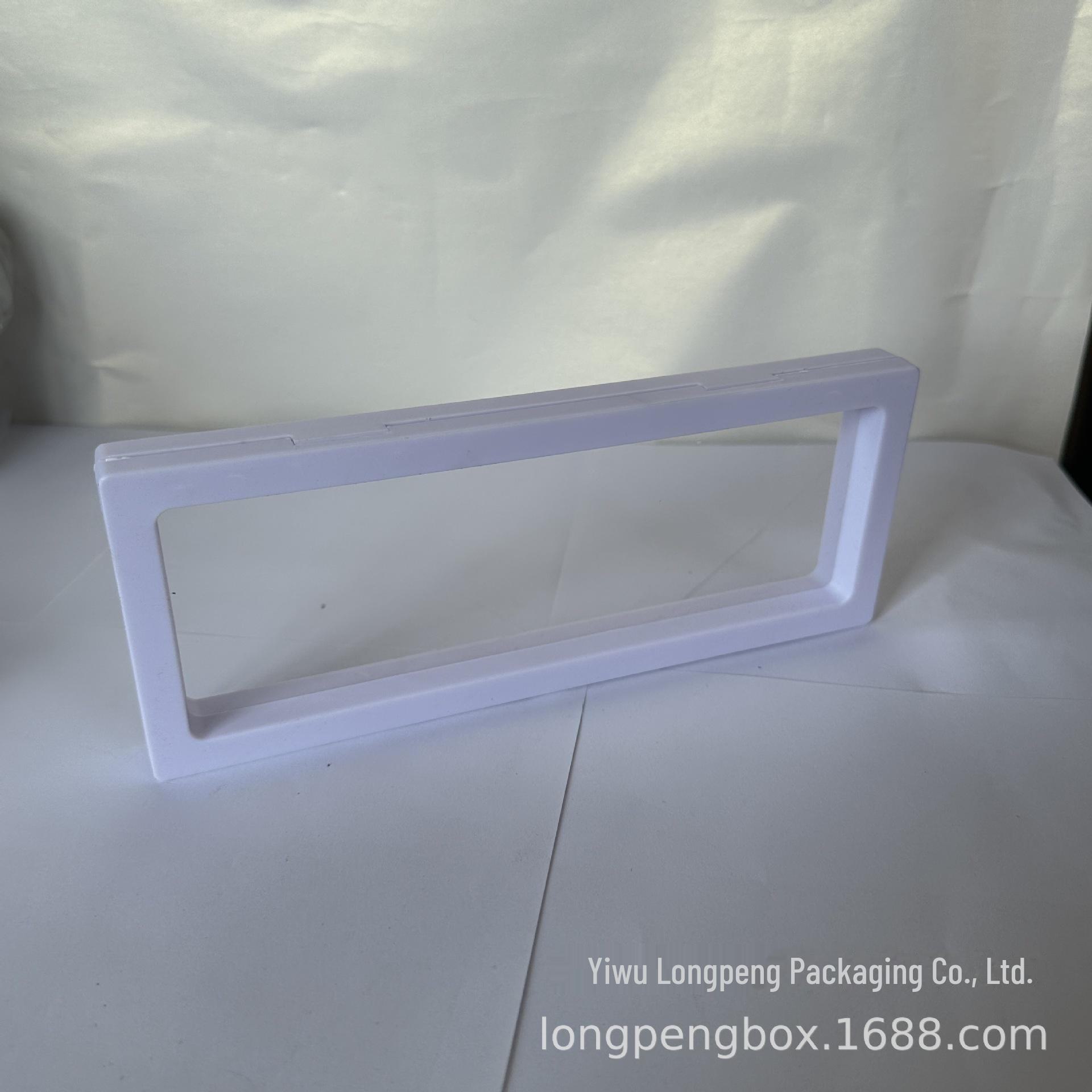 

Прозрачная подарочная коробка из полиэтилена для браслетов и ожерелий 9x23x2cm белый