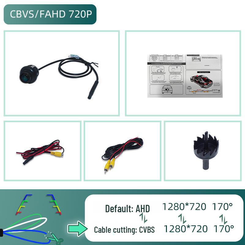 360° Panoramic Rear View HD Camera CCD Universal