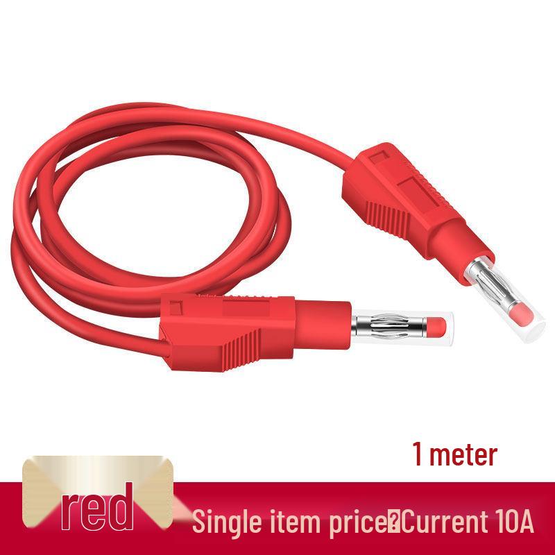 4mm All-Copper Banana Plug Test Lead Wire for High Voltage Power Meters, 10A Capacity