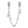 Nuovi Charm Ciondoli Cuore Rosa in Argento 925 per Bracciale Collana Gioielli Fai da Te Regalo di San Valentino per Lei