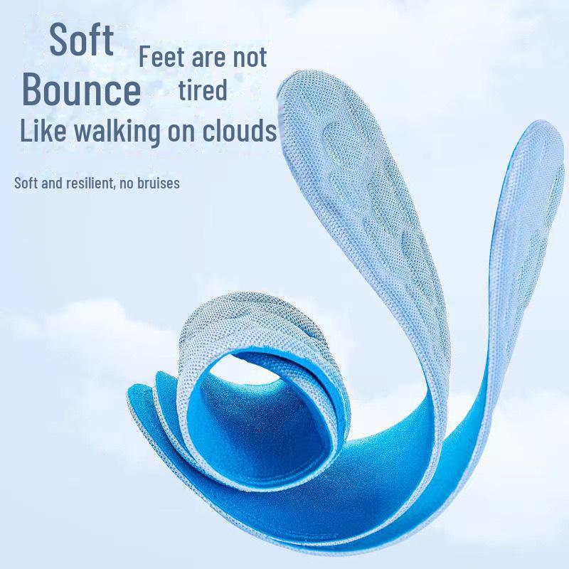 High-Elasticity Shock-Absorbing Sports Insoles: Sweat-Absorbing, Deodorizing Massage Insoles for Comfort and Performance.