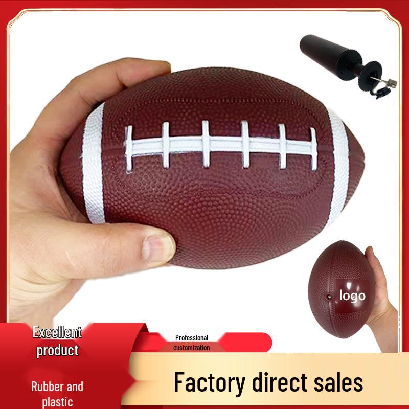 PVC Inflatable Rugby Ball for Kids - Size 3, American Style