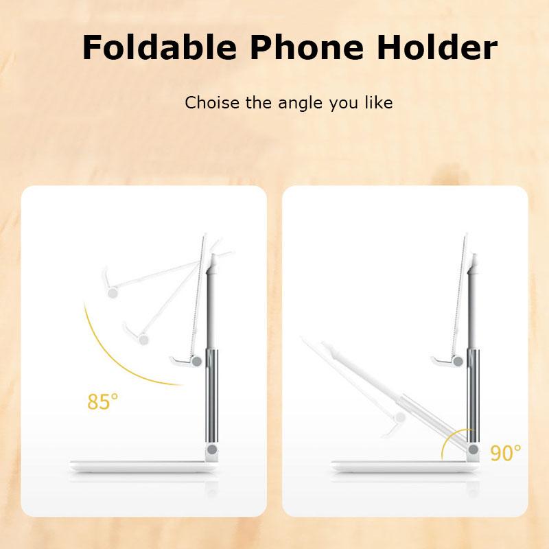 Univerzální stolní držák mobilního telefonu, stojánek pro IPhone IPad, nastavitelný skládací tablet, stolní držák mobilního telefonu, 1 kus
