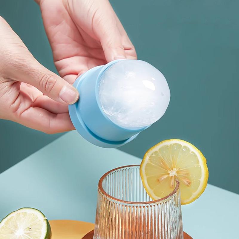 Large Round Shape Ice Mold Silicone Ice Ball Maker Mold Whiskey Ice Cubes Mould Bar Ice Maker Home DIY Cold Drink Accessories