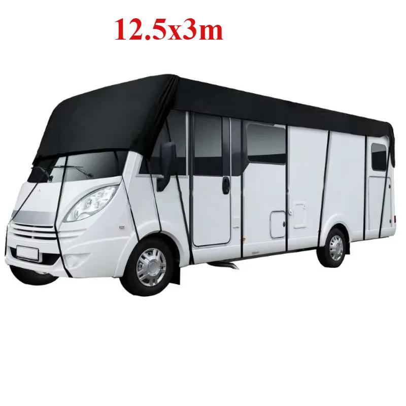 Universal Caravan RV Roof Cover 210D Portable Tarpaulin Durable Motorhome Resistant Outdoor Travel 5*3/6.5*3/7.5*3/8.5*3
