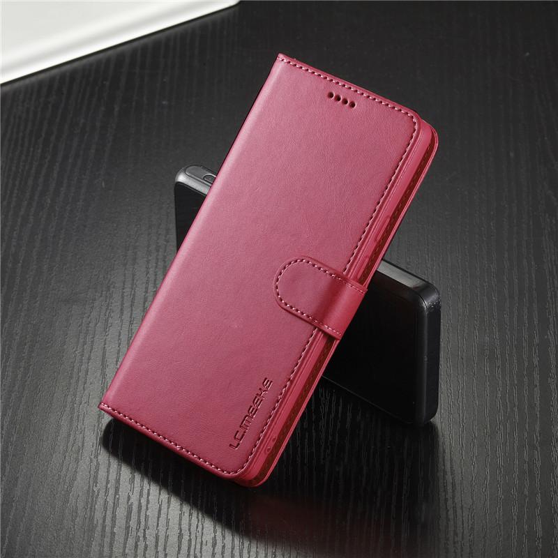 

EUCAGR Luxury Magnet Flip Wallet Phone Case For Google Pixel 9 8A 7A 6A Shockproof Card Holder Cover For Google Pixel 8 7 6 Pro Pixel 9 Pro Яскраво-рожевий