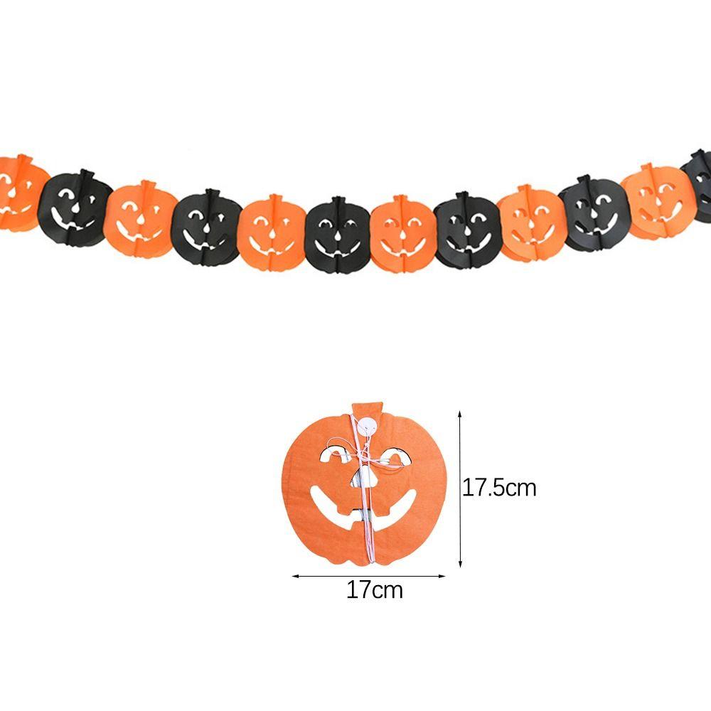 Ghost Ghost Paper Banner Bat Pumpkin Skull Pendant 7 Styles Halloween Paper Latte Art  Scene Layout