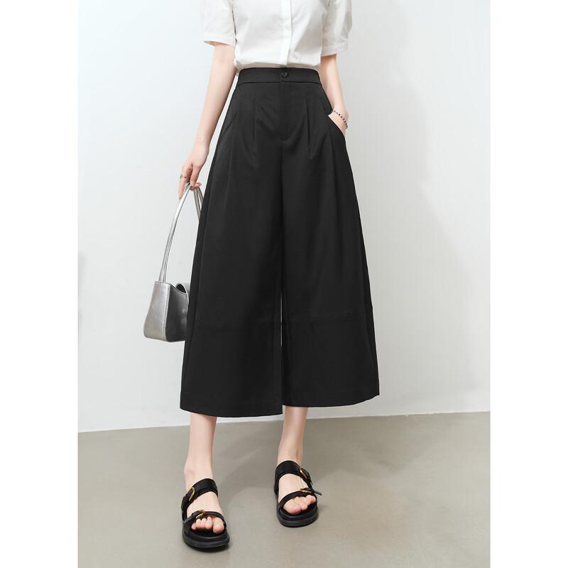 Wanbai Women s High-Waist Wide-Leg Ankle Pants 27
