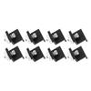 8pcs Aluminium Alloy Solar Panel End Clamp Holder Clips 30mm Solar Modules Fixing PV Bracket End Clamp Middle Clamp Silver/black