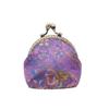 Anti-lost Kiss Lock Coin Purse Polyester Portable Brocade Mini Pouch Chinese Style Thickened Embroidered Small Pocket Ring