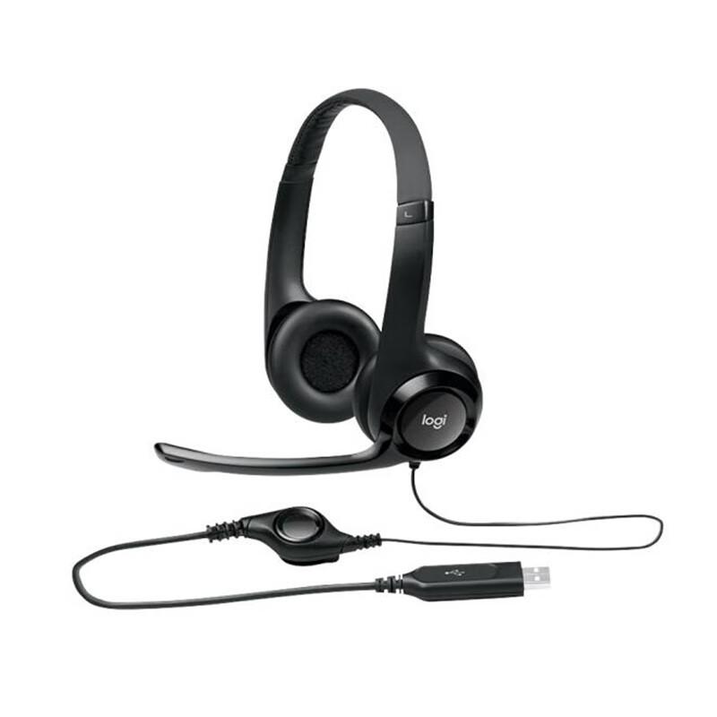 Logitech H390 USB Stereo Headset with Microphone