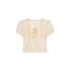 2026 Spring/Summer French Square Neck Short Sleeve Shirt & A-line Skirt Shorts Textured Fashion Set for Women