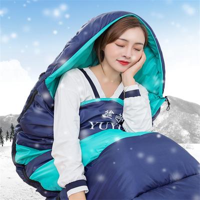 Saco de dormir para acampar, Banco de energía impermeable, calefacción, engrosado, cálido, estilo sobre, antipatadas