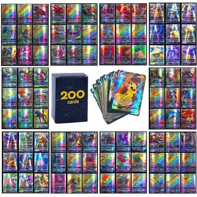 100 Carte Pokemon Lucenti VSTAR GX EX VMAX MEGA TAG TEAM Energia Allenatore Charizard Pikachu Collezione Carta da Battaglia S15