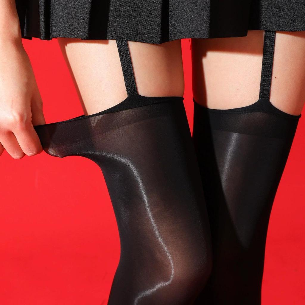 Shiny Red Pepper Ultra-Thin Sexy Pantyhose - Anti-Hook Silk Stockings for Women