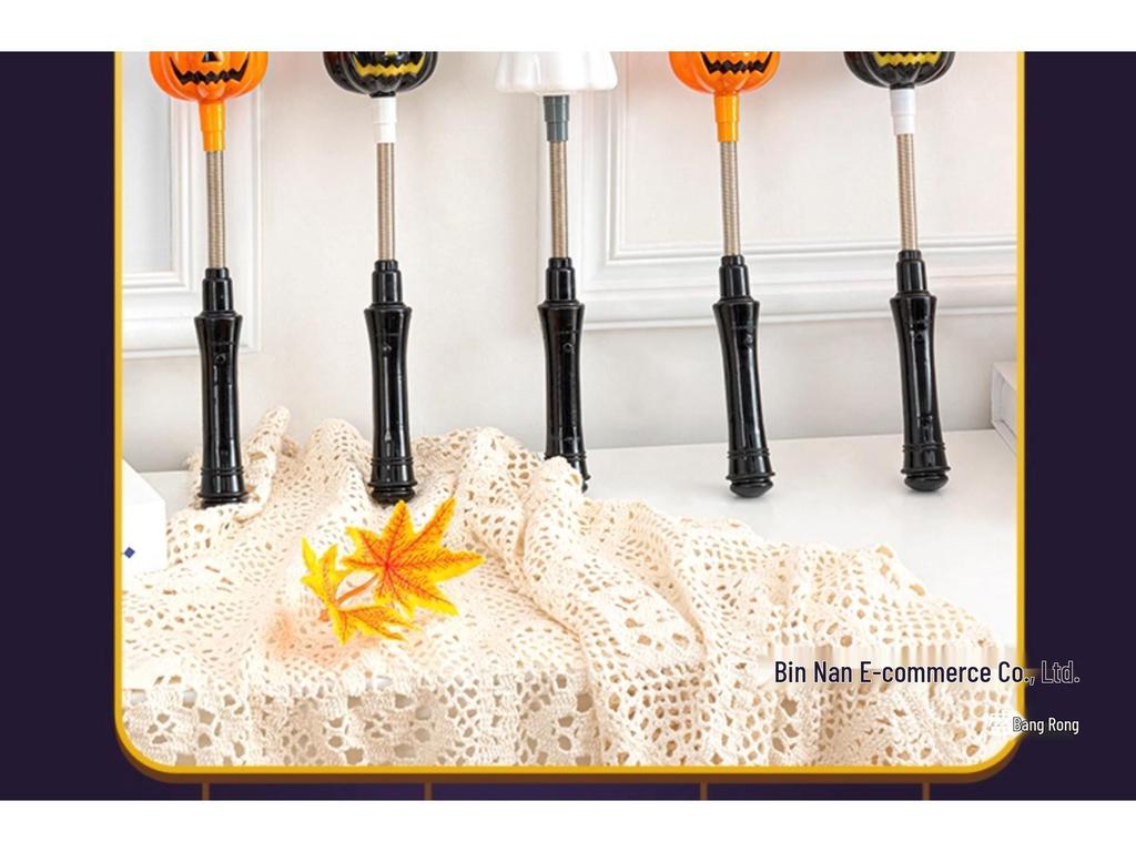 Light-Up Halloween Pumpkin Lantern Stick - Children's Dress-Up and Decor Toy