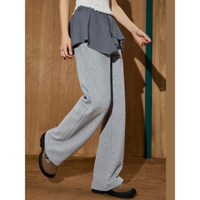 Coolhut2025 Autum Women's Fashionable American Retro Loose and Versatile Casual Pants