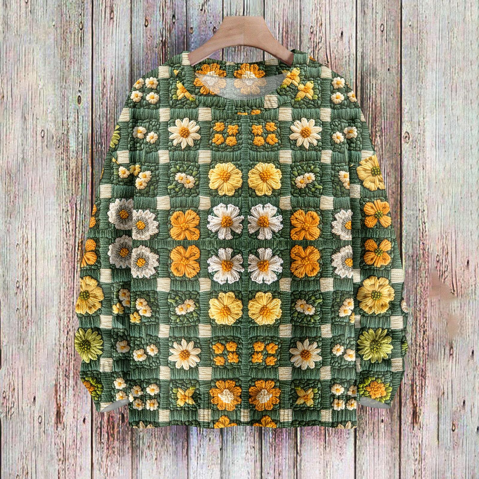 

Женская мода вскользь с длинным рукавом St. Верх из шерстяного трикотажного пуловера с принтом Патрика и круглым вырезом L армия зеленый