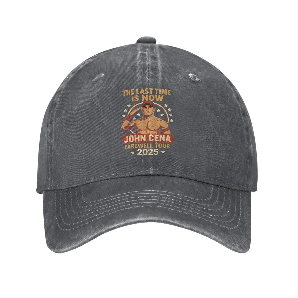 John Cena Never Give Up Baseball Caps Vintage Distressed Cotton Headwear Unisex Outdoor Activities Adjustable Fit Caps Hat