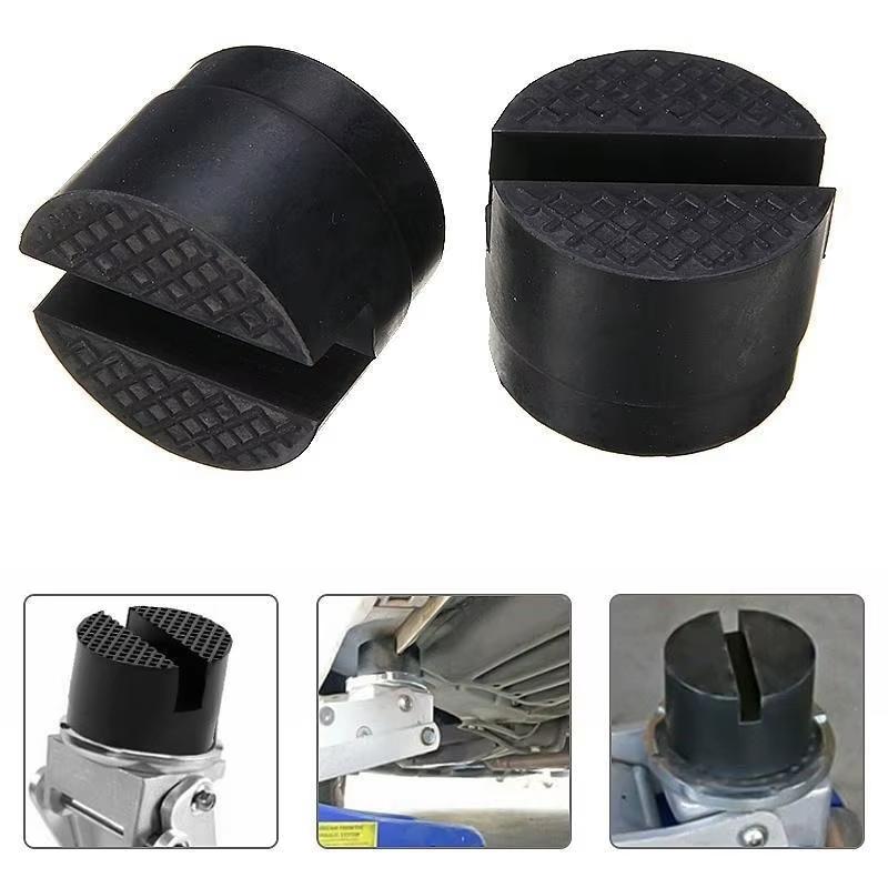 Car Lift Jack Stand Rubber Pads Frame Protector Floor Slotted Slotted Pinch Weld Side Lifting Disk Car Jack Rubber Pad