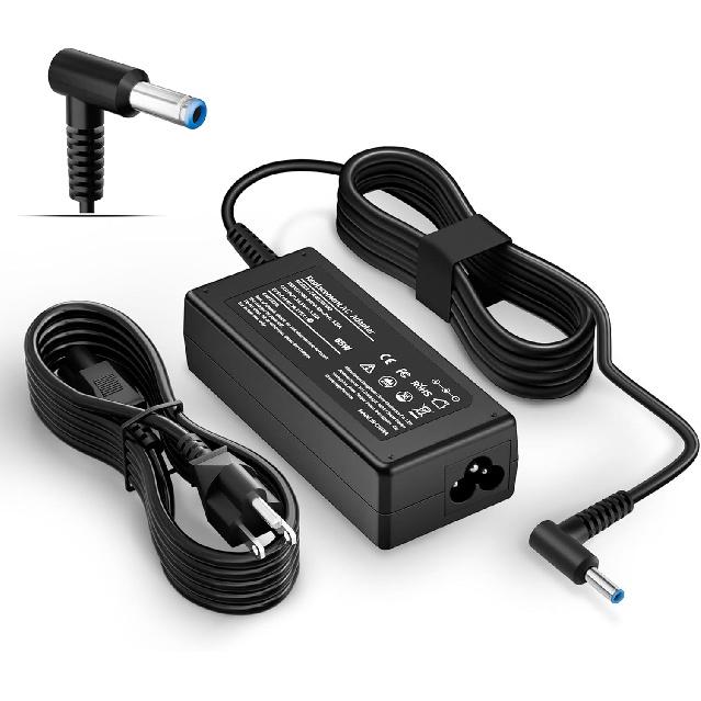Laptop Charger Compatible with HP Laptop 65W 45W Computer Charger Smart Blue Tip Power Adapter