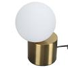 Table Lamp Ball Lampshade Modern Glass Nightstand Light Shade with Metal Base for G9 Bulb for