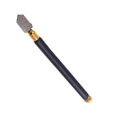 TOYO TC-17 Cutter de sticlă cu ulei Mâner metalic Instrument de tăiere cu cap drept diamant Nou Negru 17,5 cm