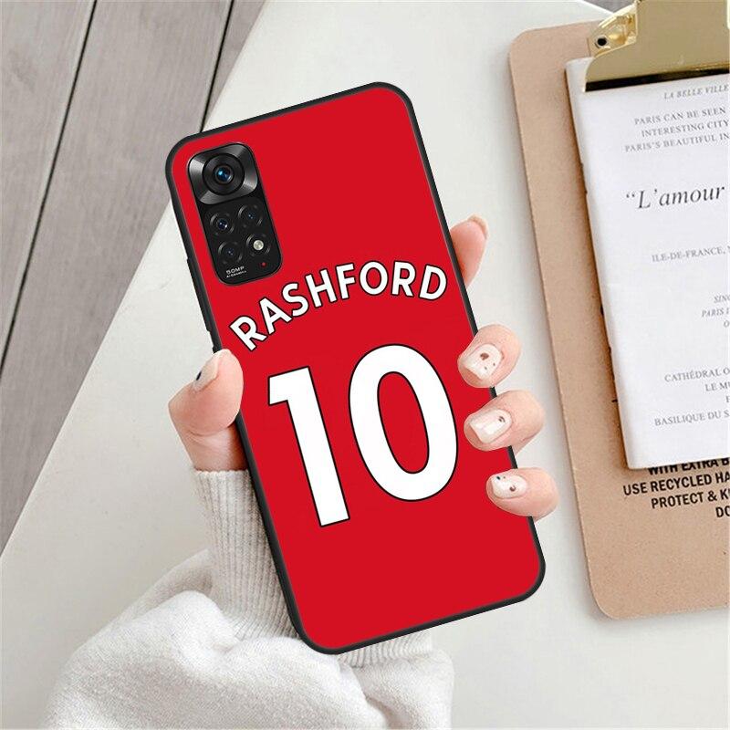 Football Player Name Number Case For Xiaomi Redmi 9 10 9C 10A 10C Cover For Redmi Note 7 8 9 10 11 Pro 8T 9S 10S 11S
