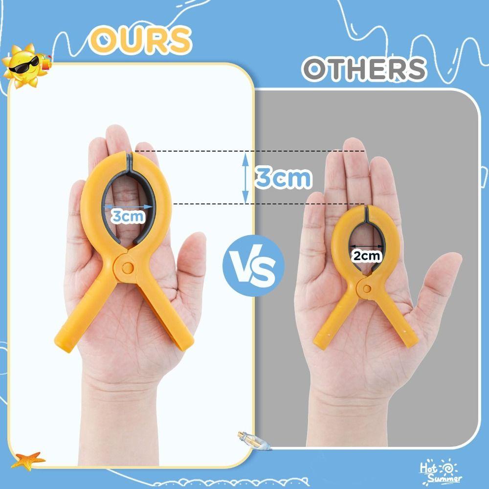 Pinces à Serviette 5,1 Pouces pour Chaises de Plage Grandes Pinces à Séchage pour Couettes Pince à Linge de Séchage Serviette de Plage