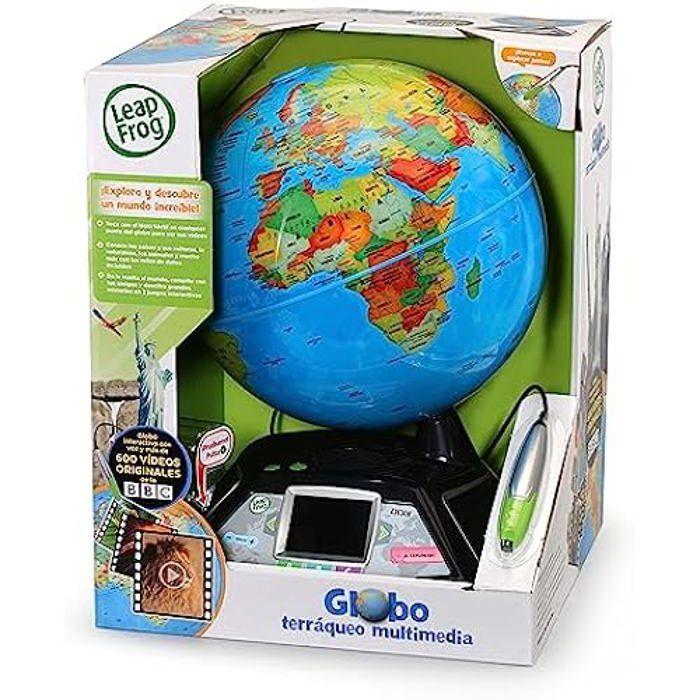 VTech - Globe Terrestre Interactif Multimédia. 11 Catégories De Contenu À Explorer. Avec Des Vidéos BBC. 30x38,1x30,5 Cm