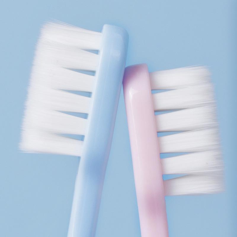 Zahnbürste im koreanischen Stil mit weichen Borsten und breitem Kopf – Einzelpackung für Erwachsene und Paare