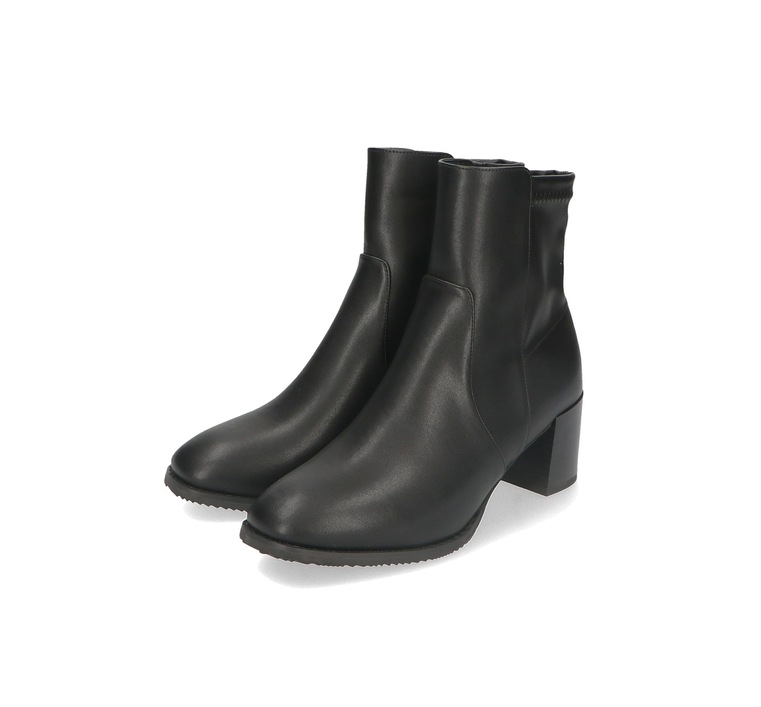 

Boots for round chunky large and small easy to walk 21408 31408 BLACK cm [Oriental Traffic] women, toe, heel, sizes, in, stable, stretchy, soft,