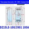 Chint DZ15LE-4901 Circuit Breaker with Leakage Protection, 2P/3P/4P, Plastic Shell, 63A/100A