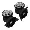 1pair Luggage Wheel Spare Part Black 360 Degree Trunk Wheels Universal Suitcase Castor for Trolley Luggage
