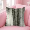 Black White Striped Geometric Rectangle Cushion Cover Polyester Sofa Cushions Decorative Throw Pillows  Decoration Pillowcover